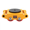 VEVOR Machinery Skate Dolly, 13,200 LBS/6T Industrial Machinery Mover, Heavy Duty Carbon Steel Machinery Moving Skate with 4 PU Wheels and 360° Rotation Non-Slip Cap for Warehouse, Workshop, Factory