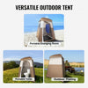 VEVOR Camping Shower Tent, 83" x 42" x 83" 2 Rooms Oversize Outdoor Portable Shelter, Privacy Tent with Detachable Top, Pockets, Hanging Rope and Clothesline, for Dressing, Changing, Toilet, Bathroom