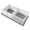 VEVOR Dog Whelping Box, 73x38x19.7 in, Plastic Dog Whelping Pen with Adjustable Height Door, Puppy Playpen with Waterproof Pee Pad, Easy to Clean, Durable Indoor Pet Birth Kit for Medium Sized Dogs