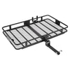 VEVOR Hitch Mount Cargo Carrier, 60" x 36" x 6" Folding Rear Luggage Rack Basket with Waterproof Cargo Bag, 500LBS Capacity High-Strength Steel Hitch Cargo Carrier Fits 2" Receiver for SUV Pickups