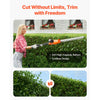 VEVOR Electric Hedge Trimmer, 1200 RPM, 6.2 - 7.8 Ft Extendable, Pole Hedge Trimmer for High Branch, 20V Battery, Cordless Hedge Trimmer with 20 in Blade, 5 Angles Adjustable for Yard Garden