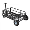VEVOR Hitch Mount Cargo Carrier on Wheels, 36.2" x 21.3" x 11.8", 2-in-1 Folding Rear Luggage Rack Basket & Cargo Cart with Hitch Stabilizer, Fits 2" Receiver for SUV Pickups, 400LBS Load Capacity