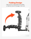 VEVOR Hitch Mount Cargo Carrier on Wheels, 36.2" x 21.3" x 11.8", 2-in-1 Folding Rear Luggage Rack Basket & Cargo Cart with Hitch Stabilizer, Fits 2" Receiver for SUV Pickups, 400LBS Load Capacity