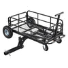 VEVOR Hitch Mount Cargo Carrier on Wheels, 36.2" x 21.3" x 11.8", 2-in-1 Folding Rear Luggage Rack Basket & Cargo Cart with Hitch Stabilizer, Fits 2" Receiver for SUV Pickups, 400LBS Load Capacity