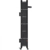 VEVOR Single Folding Security Gate, Lockable Scissor Gate with 360° Swivel Casters, Outdoor Barricade Steel Retractable Gates, for Entry Security, Garage, Warehouse & Pool, 74.80 x 51.57 in (W x H)