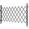 VEVOR Single Folding Security Gate, Lockable Scissor Gate with 360° Swivel Casters, Outdoor Barricade Steel Retractable Gates, for Entry Security, Garage, Warehouse & Pool, 74.80 x 51.57 in (W x H)