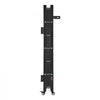 VEVOR Single Folding Security Gate, Lockable Scissor Gate with 360° Swivel Casters, Outdoor Barricade Steel Retractable Gates, for Entry Security, Garage, Warehouse & Pool, 43.31 x 51.57 in (W x H)