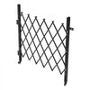 VEVOR Single Folding Security Gate, Lockable Scissor Gate with 360° Swivel Casters, Outdoor Barricade Steel Retractable Gates, for Entry Security, Garage, Warehouse & Pool, 43.31 x 51.57 in (W x H)
