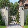 VEVOR Single Folding Security Gate, Lockable Scissor Gate with 360° Swivel Casters, Outdoor Barricade Steel Retractable Gates, for Entry Security, Garage, Warehouse & Pool, 49.61 x 77.76 in (W x H)
