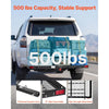 VEVOR Hitch Cargo Carrier with Bike Racks, 62" x 20" x 3" Hitch Mount Cargo Carrier for 2 Mountain Bikes, 500LBS Capacity High-Strength Steel Rear Luggage Basket Fits 2" Receiver for SUVs Pickups