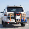 VEVOR Hitch Cargo Carrier with Bike Racks, 62" x 20" x 3" Hitch Mount Cargo Carrier for 2 Mountain Bikes, 500LBS Capacity High-Strength Steel Rear Luggage Basket Fits 2" Receiver for SUVs Pickups