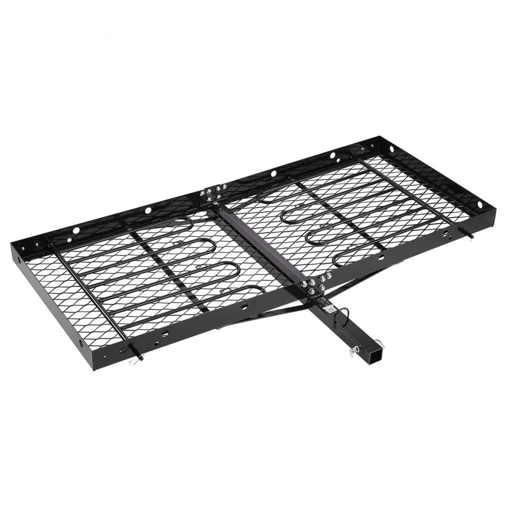 VEVOR Hitch Cargo Carrier with Bike Racks, 62" x 27" x 3" Hitch Mount Cargo Carrier for up to 4 Mountain Bikes, 500LBS Capacity High-Strength Steel Rear Luggage Basket Fits 2" Receiver for SUV Pickups