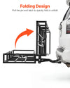VEVOR Hitch Cargo Carrier Bike Rack, 66" x 20" x 6" Folding Hitch Mount Cargo Carrier for 2 Fat Tire/Mountain Bikes, 500LBS Capacity High-Strength Steel Luggage Basket Fits 2" Receiver for SUV Pickups