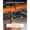 VEVOR Electric Hoist Manual Trolley, 1100 lbs/0.5 Ton Load for PA200 PA250 PA300 PA400 PA500, Push Beam Trolley with Dual Wheels, 2.68"-4.33" Adjustable Beam Flange Width for Straight & Curved I-Beam
