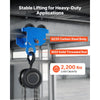 VEVOR Manual Trolley, 2200 lbs/1 Ton Load Capacity, Push Beam Trolley with Dual Wheels, Adjustable for I-Beam Flange Width 2.4" to 7", Heavy Duty Carbon Steel Garage Hoist for Straight & Curved I Beam