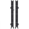 VEVOR Double Folding Security Gate, Lockable Scissor Gate with 360° Swivel Casters, Outdoor Barricade Steel Retractable Gates, for Entry Security, Garage, Warehouse & Pool, 129.92 x 63.19 in (W x H)