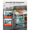 VEVOR 67"W Commercial Refrigerator 19.4 Cu. Ft Pizza Prep Table Fridge, 19" Ultra Wide Cutting Board Salad Refrigerated Worktop, Mega Top Stainless Steel Food Prep Cooler, 9 x 1/3 Pans with Lids