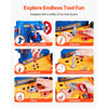VEVOR Kids Workbench, 181 pcs, Kids Tool Bench with Realistic Tools and Electric Drill, Pretend Play Construction Workbench Toys for Toddlers, Toddler Work Bench Learning Gift for Boys & Girls Age 3+