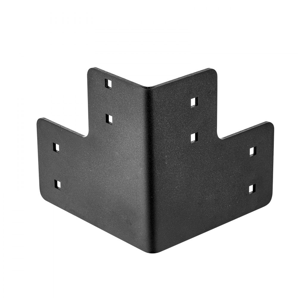VEVOR Workbench Corner Bracket Kit, 6.50 x 6.50 x 6.50 inch / 165 x 165 x 165 mm, 2204lbs/1000kg Load Capacity, Heavy Duty Sturdy Steel Angle Brackets with Screws, for Desk Shop Table Platform, 8 Pcs