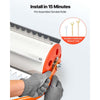 VEVOR Lake Weed Roller, 20 ft Lake & Pond Weed Removal Tool, Muck Razer Aquatic & Sludge Tiller, Rid Roots and Muck Buildup, 6 Preassembled Stainless Steel Blades, 6 Aluminum Handles, Easy Assembly