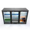 VEVOR Back Bar Cooler, 11.4 Cu.Ft Commercial Beverage Refrigerator with 3 Glass Door, Large Under Counter Fridge w/ LED Lighting, Shelf, Low-E Glass Display Cooler for Store, Lobby, Restaurant, Pub