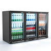 VEVOR Back Bar Cooler, 11.4 Cu.Ft Commercial Beverage Refrigerator with 3 Glass Door, Large Under Counter Fridge w/ LED Lighting, Shelf, Low-E Glass Display Cooler for Store, Lobby, Restaurant, Pub
