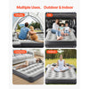 VEVOR Car Air Mattress, Fits Toyota 4runner, Jeep Wrangler, Inflatable Car Camping Mattress, Flocking Thickened Blow Up Travel Beds, Durable Portable Sleeping Pad with Built in Pump, 2 Pillows, Gray