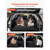 VEVOR Car Air Mattress, Inflatable Car Camping Mattress, Flocking Thickened Travel Beds, Durable Portable Sleeping Pad with Air Pump, 2 Pillows, Nozzle, Carry Bag, Fits Most SUV MPV Sedan, Black
