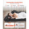 VEVOR Car Air Mattress, Inflatable Car Camping Mattress, Flocking Thickened Travel Beds, Durable Portable Sleeping Pad with Air Pump, 2 Pillows, Nozzle, Carry Bag, Fits Most SUV MPV Sedan, Black