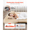 VEVOR Car Air Mattress, Fits Tesla Model Y (2020-2024), Inflatable Car Camping Mattress, Flocking Thickened Blow Up Travel Beds, Durable Portable Sleeping Pad with Built in Pump, 2 Pillows, Beige