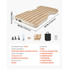 VEVOR Car Air Mattress, Fits Tesla Model Y (2020-2024), Inflatable Car Camping Mattress, Flocking Thickened Blow Up Travel Beds, Durable Portable Sleeping Pad with Built in Pump, 2 Pillows, Beige