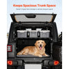 VEVOR Rear Trunk Cargo Rack, for 2007-2024 Jeep Wrangler JK 4-Door Hardtops, 300 lbs Capacity, Carbon Steel Basket Tray Interior Storage Luggage Carrier with Net, Shelf Stand Organizer for Camping Trip Gear, Black