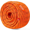 VEVOR Dual Twisted Polyester Cord, 1/2 inch by 120 feet, 48-Strand, 8000 LBS Tensile Strength, Multi-Use Outdoor Rope for Arborist Activities, Hiking, Swinging, Rappelling, and Rescue, Or