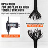 VEVOR Durable Nylon Cord, 3/16 inch x 1000 ft, 32-Strand Design, 720 LBS Load Capacity, Multi-Purpose Rope for Outdoor Adventures, Tree Work, and Emergency Situations, Black