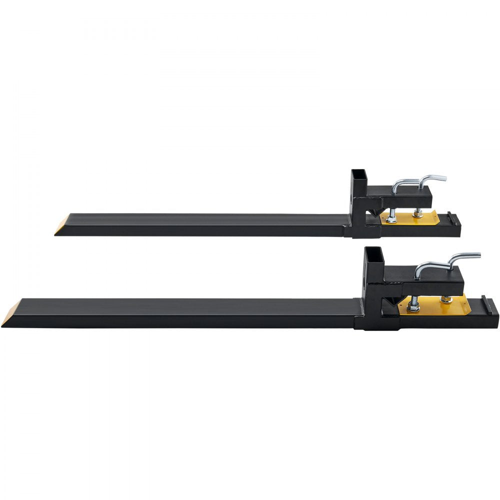 VEVOR Pallet Forks, 4000 lbs Capacity clamp on Pallet Forks, 60" Tractor Bucket Forks, Heavy Duty Front Loader Attachment for Tractor, Loader Bucket, Skid Steer, Tractor Forks for Agriculture and Farm