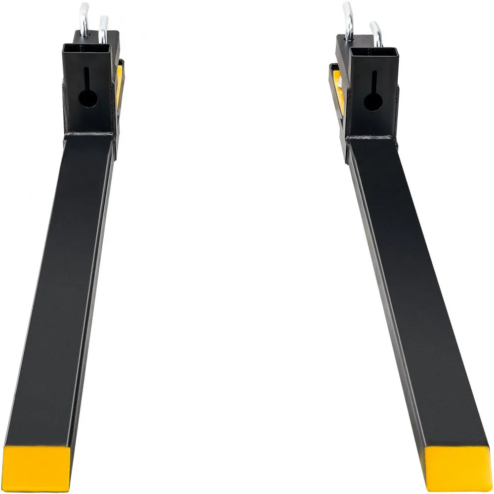 VEVOR Pallet Forks, 4000 lbs Capacity clamp on Pallet Forks, 60" Tractor Bucket Forks, Heavy Duty Front Loader Attachment for Tractor, Loader Bucket, Skid Steer, Tractor Forks for Agriculture and Farm