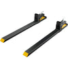 VEVOR Pallet Forks, 4000 lbs Capacity clamp on Pallet Forks, 60" Tractor Bucket Forks, Heavy Duty Front Loader Attachment for Tractor, Loader Bucket, Skid Steer, Tractor Forks for Agriculture and Farm