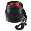 VEVOR Synthetic Winch Rope, 3/8 Inch x 85 Feet 26,500 lbs Synthetic Winch Line Cable Rope with Protective Sleeve + Forged Winch Hook + Pull Strap, Universal Fit for SUV, Large Off-Road Vehicle, Truck