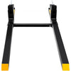VEVOR Pallet Forks, 2000 lbs Tractor Bucket Forks, 60" Total Length Clamp on Pallet Forks with Adjustable Stabilizer bar, Heavy Duty Pallet Forks for Tractor Attachments, Skid Steer, Loader Bucket