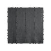 VEVOR Interlocking Deck Tiles, 54 Pack,12"x12" 54 sq. ft Plastic Waterproof Outdoor Flooring All Weather Use, Patio Floor Decking Covering Tiles for Porch Poolside Balcony Backyard, Dark Grey