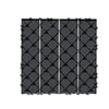 VEVOR Interlocking Deck Tiles, 54 Pack,12"x12" 54 sq. ft Plastic Waterproof Outdoor Flooring All Weather Use, Patio Floor Decking Covering Tiles for Porch Poolside Balcony Backyard, Dark Grey