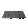 VEVOR Interlocking Deck Tiles, 36 Pack,11.6"x11.6" 36 sq. ft Plastic Waterproof Outdoor Flooring All Weather Use, Patio Floor Decking Covering Tiles for Porch Poolside Balcony Backyard, Dark Brown
