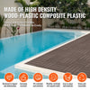 VEVOR Interlocking Deck Tiles Plastic Wood, 10 Pack,12"x12" 10 sq. ft Waterproof Outdoor Flooring All Weather Use, Patio Floor Decking Covering Tiles for Porch Poolside Balcony Backyard, Dark Brown