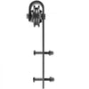 VEVOR Sliding Barn Door Hardware Kit, 9FT Barn Door Kit, 330LBS Load-Bearing Double Barn Door Hardware Kit, Carbon Steel Barn Door Track, Darn Door for 1.37-1.77\" Thickness & 4.5FT Wide Door Panel