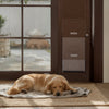 VEVOR Dog Door for Sliding Glass Door, 75 7/8 to 80 11/16 in Adjustable Height, Aluminum Alloy Frame with Rotating Hinges, Lock Design, 13 5/8 x 23 5/8 in Flap, Sliding Glass Pet Door for Renters