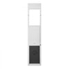 VEVOR Dog Door for Sliding Glass Door, 75 7/8" to 80 11/16" Adjustable Height, Aluminum Alloy Frame with 3-Layer Flap and Rotating Hinge, for Extra Large-Sized Dogs, Sliding Glass Pet Doors for Renter