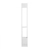 VEVOR Dog Door for Sliding Glass Door, 75 7/8"-80 11/16" Adjustable Height Doggy Door for Sliding Doors, Aluminum Frame Tempered Glass Pet Door with Hinge Structure Flap and Lock for Small-Sized Dogs