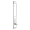 VEVOR Dog Door for Sliding Glass Door, 75 7/8"-80 11/16" Adjustable Height Doggy Door for Sliding Doors, Aluminum Frame Tempered Glass Pet Door with Hinge Structure Flap and Lock for Small-Sized Dogs