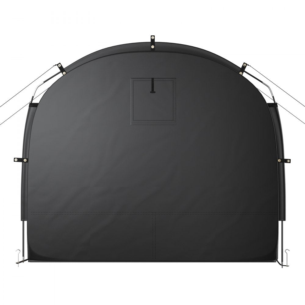 VEVOR Bike Storage Tent, 1 to 2 Bikes, Outdoor Spacious Bike Storage Tent with Ventilated Window, Waterproof Easy-to-Install Bike Tent with High Strength Fiberglass & Dual Zippers, Fit for Bicycle