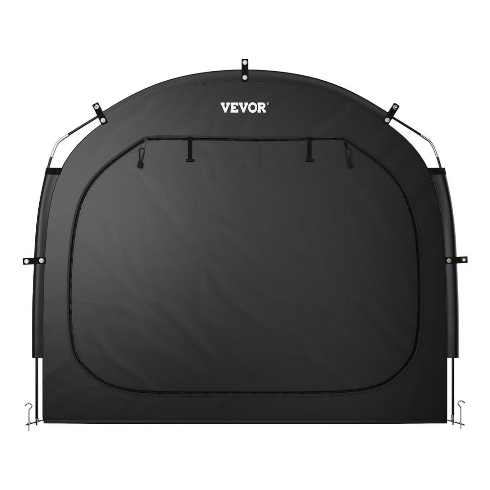 VEVOR Bike Storage Tent, 3 to 4 Bikes, Outdoor Spacious Bike Storage Tent with Ventilated Window, Waterproof Easy-to-Install Bike Tent with High Strength Fiberglass & Dual Zippers, Fit for Bicycle